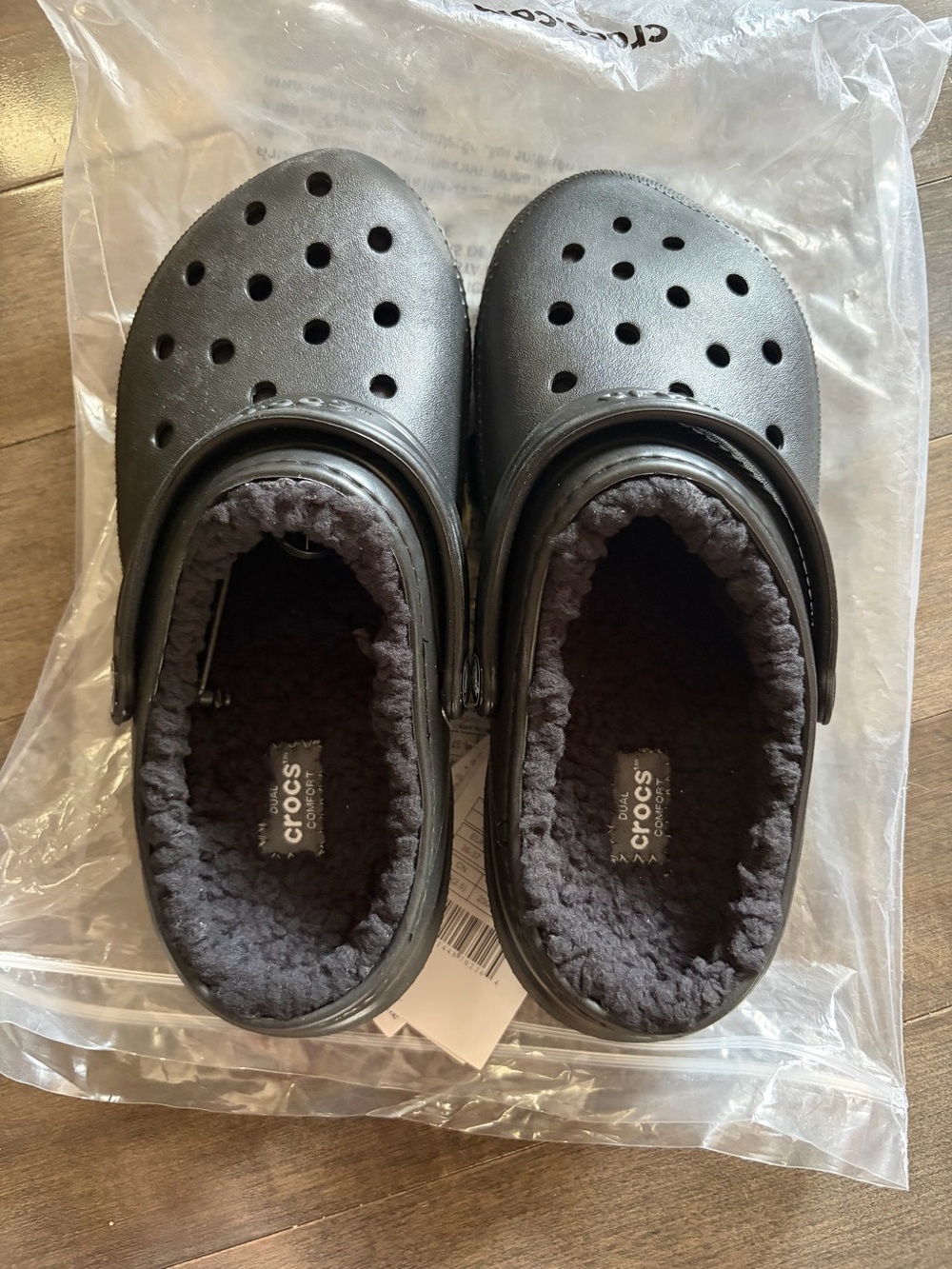 CROCS Kids Classic Lined Clog in Black